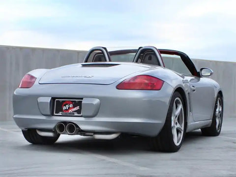 aFe 49-36409 ELITE 05-12 Porsche Boxster S (987.1-987.2) H6 3.4L 304SS Dual Cat-Back w/Dual Polished Tip Exht