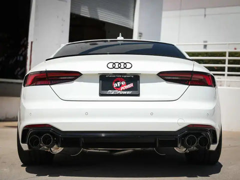aFe 49-36427-C 18-20 Audi RS5 Coupe MACH Force-Xp 3in to 2.5in 304 SS Axle-Back Exhaust System-Quad Carbon Tips