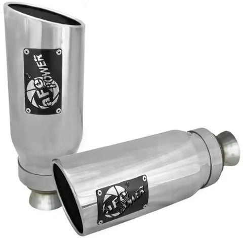 aFe 49C42073-P MACH Force-XP 4-1/2in Steel OE Replacement Exhaust Tips - 2021+ Dodge Ram (5.7L V8) Polished
