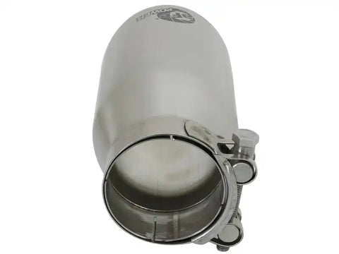 aFe 49T25354-P07 MACH Force-Xp Universal 304 SS Single-Wall Clamp-On Exhaust Tip - Polished