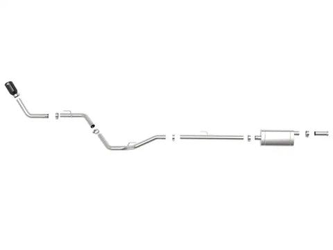 aFe 49-48089-B Apollo GT Series 2.5in 409SS 20-21 Jeep Gladiator (JT) V6-3.6L - Black Tip