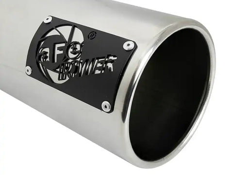 aFe 49T40501-P122 SATURN 4S 4in SS Intercooled Exhaust Tip - Polished In x 5in Out 12in L Bolt-On