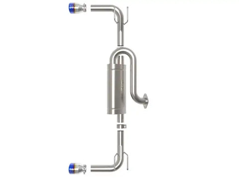 aFe 49-37023-L 19-22 Mazda 3 L4 2.5L Takeda 3in to 2-1/2in 304 SS Axle-Back Exhaust w/ Blue Flame Tip