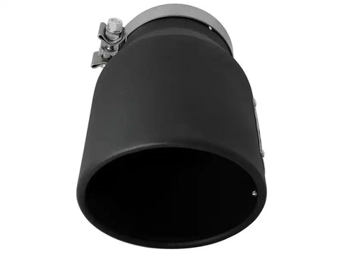 aFe 49T50702-B12 MACHForce XP 5in 304 Stainless Steel Exhaust Tip 5 In x 7 Out 12L Bolt On Right - Black