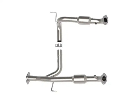 aFe 48-46006-RC Toyota Tacoma 05-15 V6-4.0L Twisted Steel Y-Pipe w/ Cat