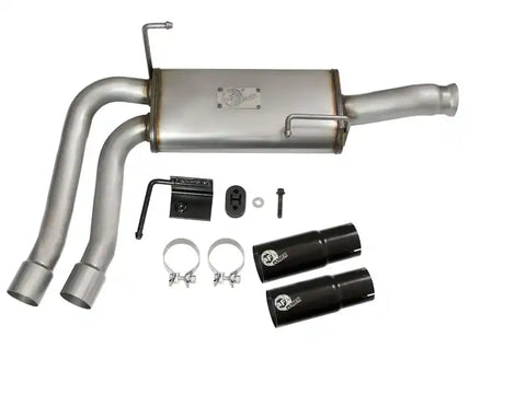 aFe 49-44070-B Rebel Series CB Middle-Side Exit SS Exhaust w/ Black Tips 09-16 GM Silverado/Sierra V6/V8