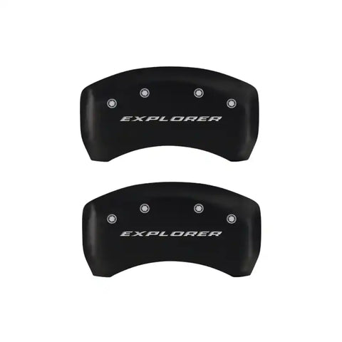 MGP 4 Caliper Covers Engraved Front & Rear Explorer Red finish silver ch