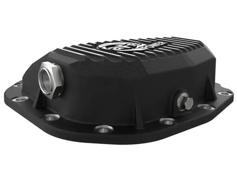 aFe 46-71181B Rear Differential Cover (Black Machined Pro Series) 15-19 Ford F-150 V6-2.7L (t) (12-Bolt)