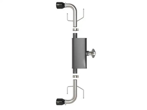 aFe 49-37021-B Takeda 17-21 Mazda CX-5 2.5L (t) 2.5in. SS Axle-Back Exhaust System w/Black Tips