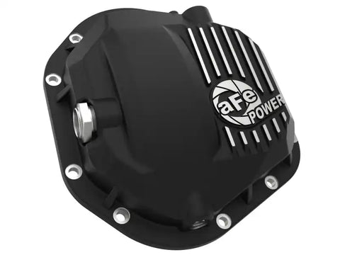 aFe 46-71101B Pro Series Front Diff Cover Black w/ Machined Fins 17-21 Ford Trucks (Dana 60) Gear Oil