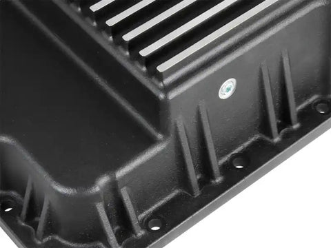 aFe 46-70242 Transmission Pan (Black w/ Machined Fins) GM Trucks 99-16 (4L60-E/4L60E/4L65E/4L70E/4L75E)