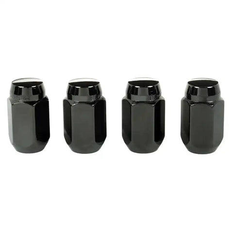 McGard Hex Lug Nut (Cone Seat) M12X1.5 / 13/16 1.5in. Length (4-pack) - Black