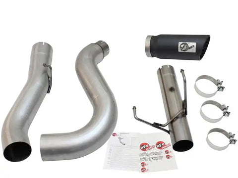 aFe 49-42051-1B MACHForce XP Exhaust Large Bore 5in DPF-Back SS 13-15 Dodge Trucks L6-6.7L (td) *Black Tip