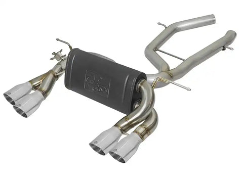 aFe 49-36338-P MACH Force-Xp 2-1/2in SS Axle Back Exhaust w/Polished Tips 15+ BMW M3/M4 (F80/F82) L6 3.0L (tt)