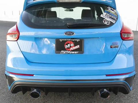 aFe 49-33103-L Takeda 3in 304 SS Cat-Back Exhaust System w/ Blue Flame Tip 16-18 Ford Focus RS I4-2.3L (t)