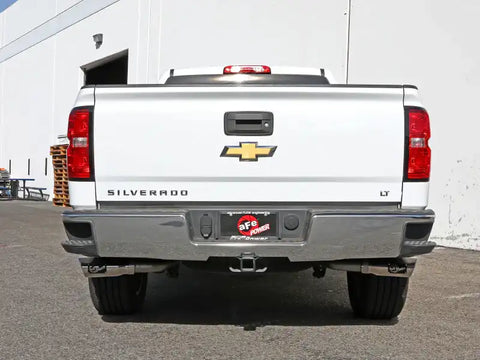 aFe 49-34132-P Gemini XV 3in 304SS CB Exhaust w/ Cutout 14-19 GM Trucks 4.3/5.3L Pol Tips - CrewCab/Extended