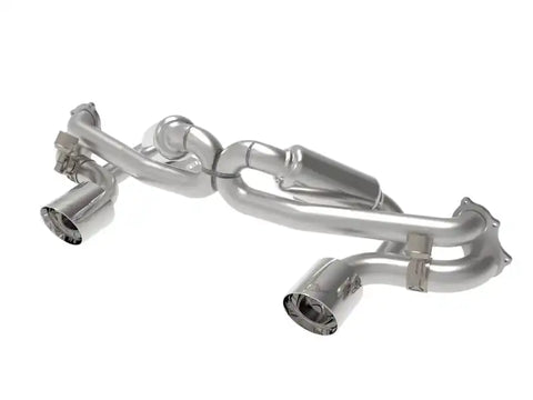aFe 49-36443-P MACHForce XP 2.25in-2.5in 304SS Exhaust Cat-Back 20-22 Porsche Cayman GT4 (718) - Polished Tips