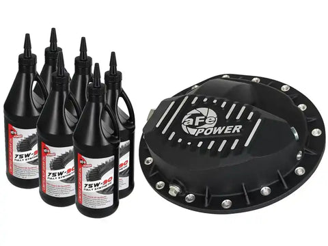 aFe 46-70042-WL Power Cover Diff Front Machined w/ 75W-90 Gear Oil Dodge Diesel Trucks 03-11 L6-5.9/6.7L