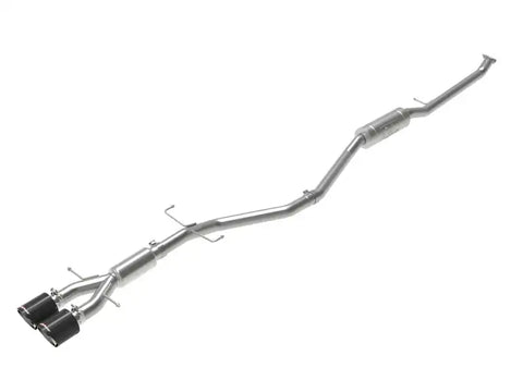 aFe 49-36619-C Takeda 2.5in 304SS Cat-Back Exhaust System w/ Carbon Tips 17-20 Honda Civic Si Sedan I4 1.5L