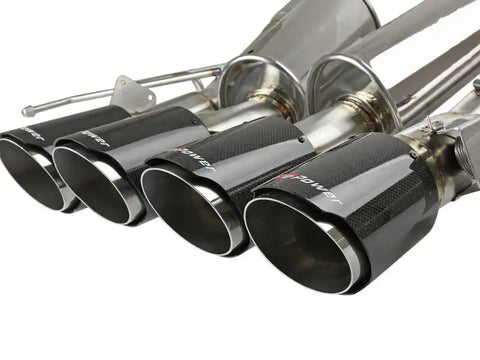aFe 49-34082-1C MACHForce XP Axle Back 304SS Exhaust w/ Carbon Fiber Tips 15-19 Chevy Corvette Z06