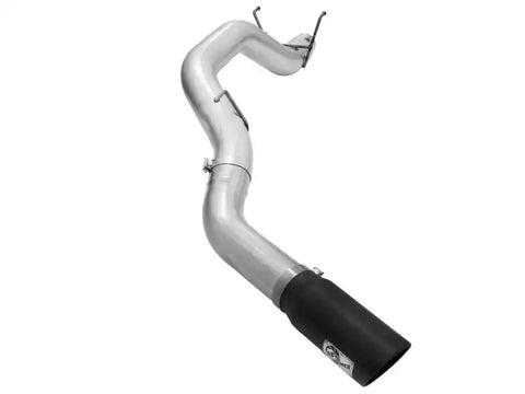 aFe 49-02039-B Atlas 5in DPF-Back Aluminized Steel Exh Dodge RAM Diesel 13-14 L6-6.7L Mega Cab w/ Black Tip