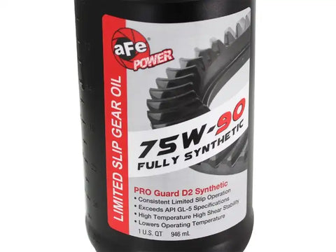 aFe 46-70192-WL Power Differential Cover Machined Fins 97-15 Jeep Dana 30 w/ 75W-90 Gear Oil 2 QT