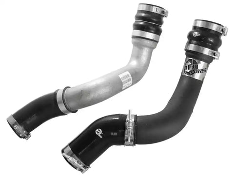aFe 46-20134-B BladeRunner 3in Black Intercooler Tubes Hot & Cold Side Kit for 13-14 Dodge RAM Diesel 6.7L (td)