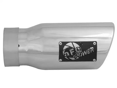 aFe 49T30401-P09 MACH Force-Xp 3in Inlet x 4in Outlet 9in Length 304 Stainless Steel Exhaust Tip Polished