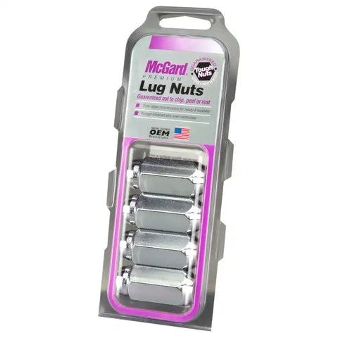McGard Hex Lug Nut (Cone Seat) M14X1.5 / 22mm 1.945in. Length (4-Pack) - Chrome