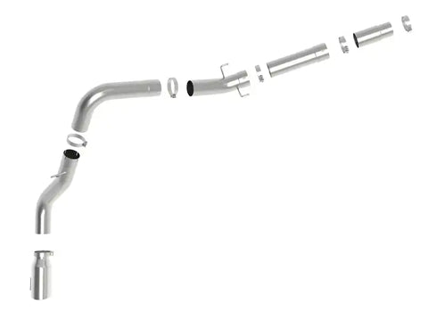 aFe 49-42078-P LARGE BORE HD 5in 409-SS DPF-Back Exhaust w/Pol Tip 19-20 Ram Diesel Trucks L6-6.7L (td)