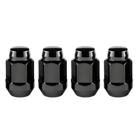 McGard Hex Lug Nut (Cone Seat Bulge Style) M14X1.5 / 22mm 1.635in. Length (4-Pack) - Black