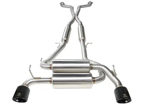 aFe 49-36103-B Takeda 2-1/2 in 304 SS Cat-Back Exhaust System Infiniti G37 08-13/Q60 14-15 V6-3.7 w/ Black Tips