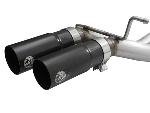 aFe 49-43081-B Rebel Exhausts 3in SS Cat-Back 15-16 Ford F-150 EcoBoost V6 2.7/3.5L V8 5.0L w/ Black Tips