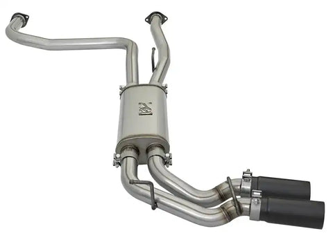 aFe 49-46124-B Rebel Series 3in 409 SS Cat-Back Exhaust w/ Black Tips 04-15 Nissan Titan V8 5.6L