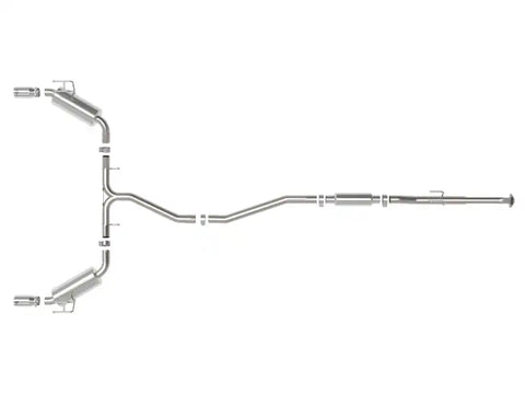 aFe 49-36628-P POWER Takeda 2022 Honda Civic Stainless Steel Cat-Back Exhaust System w/ Polished Tip