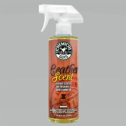 Chemical Guys Leather Scent Air Freshener & Odor Eliminator - 16oz - Case of 6