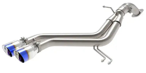 aFe 49-37019-L Takeda 13-17 Hyundai L4-1.6L 2-1/2in 304 SS Axle-Back Exhaust w/ Blue Flame Tips
