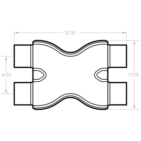 MagnaFlow Smooth Trans X 2.25/2.25 X 12 SS