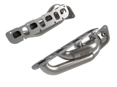 aFe 48-38031 Twisted Steel Header 1-7/8 IN to 2-3/4 304 w/ Raw Finish