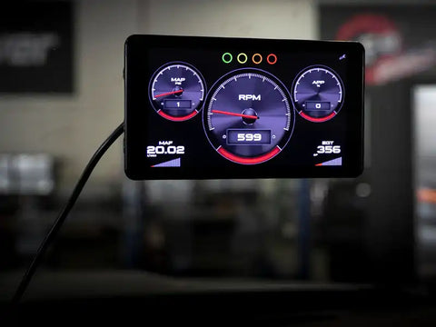 aFe 77-83020-AGD Scorcher Blue 17-18 Ford Diesel Trucks V8-6.7L (td) w/ Advanced Gauge Display Monitor