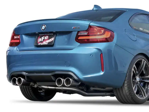 aFe 49-36333-C MACHForce XP 3in - 2 1/2in Axle Back 304SS Exhaust w/ Carbon Fiber Tips 16-17 BMW M2 (f87)
