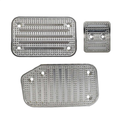 Putco 932147 - Liquid Solid Billet Track Design Accelerator/Brake And Clutch Pedal Pad Set