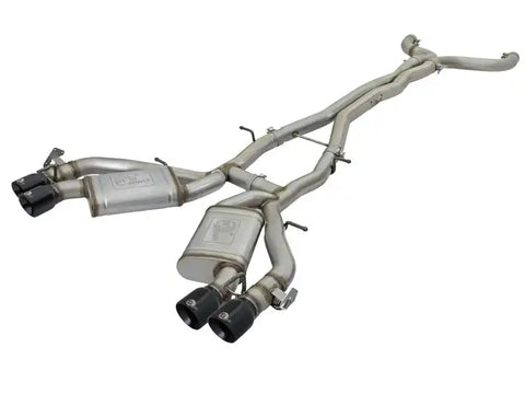 aFe 49-34069-B MACHForce XP 3in 304 SS Cat-Back Dual Exhaust w/ Black Tips 16-17 Chevy Camaro V8-6.2L