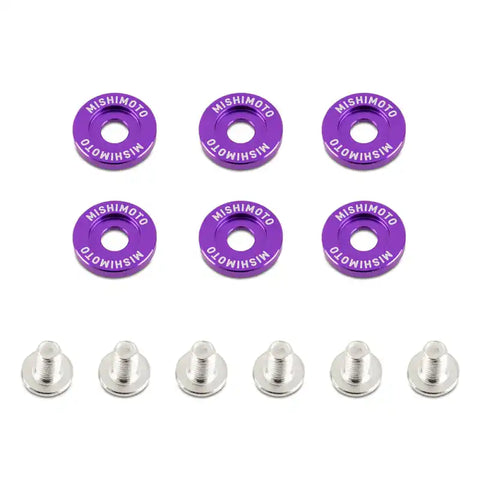 Mishimoto Small Fender Washer Kit (6pcs) - Purple