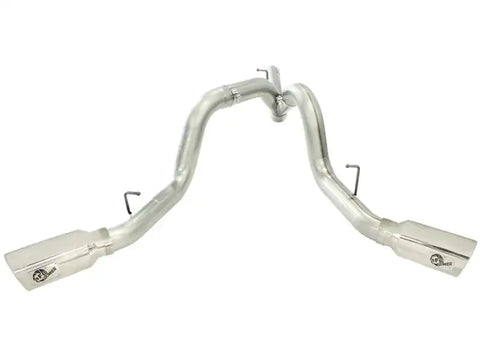 aFe 49-44043-P MachForce XP Exhaust 4inch DP-Back All SS 2011-14 GM Diesel Trucks V8-6.6L LML Polished