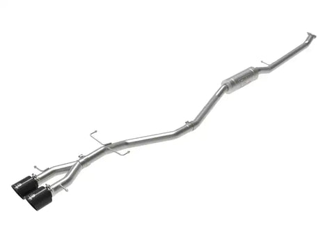 aFe 49-36620-B Takeda 2.5in 304SS Cat-Back Exhaust System 17-20 Honda Civic SI Coupe L4-1.5L (t) - Black Tip