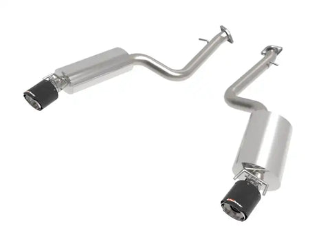 aFe 49-36060-C Lexus IS350 14-22 V6-3.5L Takeda Axle-Back Exhaust System- Carbon Fiber Tip