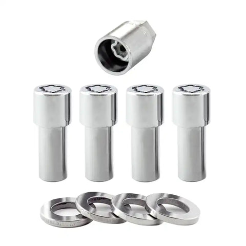 McGard Wheel Lock Nut Set - 4pk. (X-Long Shank) M12X1.5 / 13/16 Hex 2.165in. Length Chrome