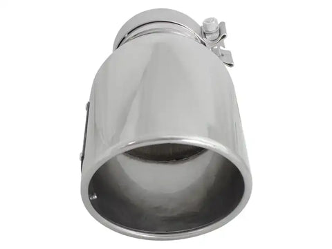 aFe 49T40601-P12 MACH Force-XP 304 SS Right Side Single Wall Polished Exhaust Tip 4in Inlet x 6in Outlet 12in L