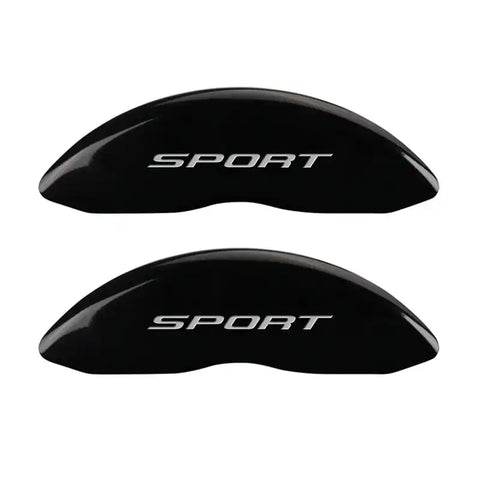 MGP 4 Caliper Covers Engraved Front & Rear No Bolts/Sport 2015 Black finish silver ch